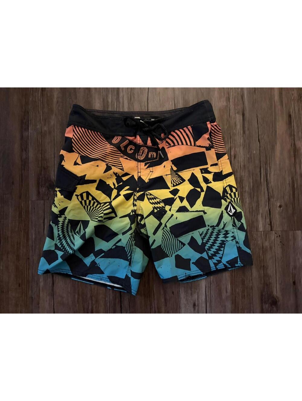 Volcom Board Shorts Boy's 27 (14) Uproar Mod Multicolor